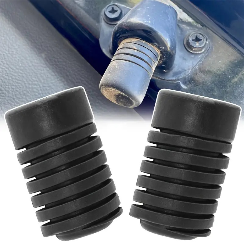 Door Stopper Rubber - 2個入り ユニバーサルカーボンネットフードトランクテールゲートゴム製緩衝材 ドアエンジンカバー耐衝撃クッションパッドバンド ピアショックストップブロック