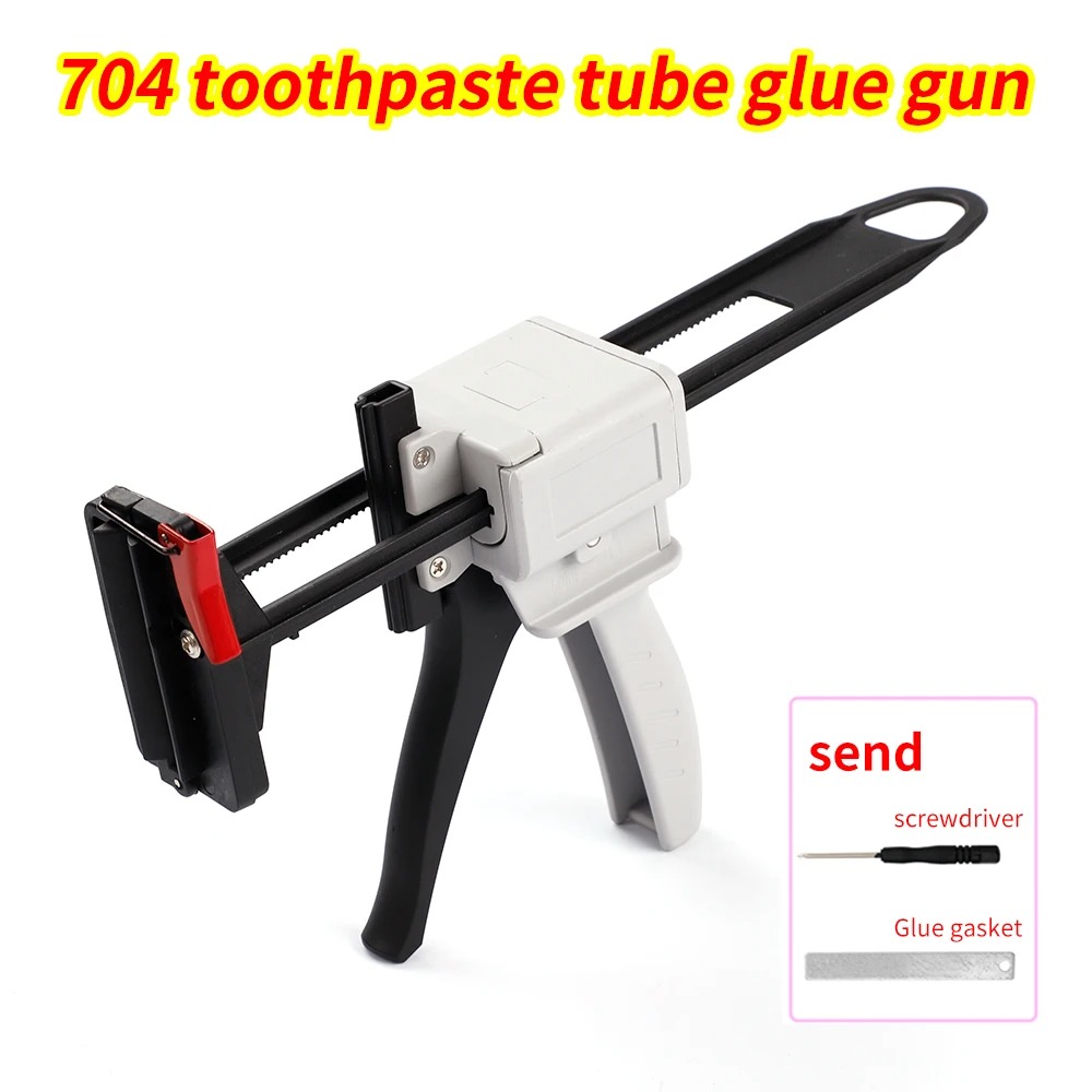 Caulking Gun Dispensing - 704シリコン手動グルーガン、歯磨き粉チューブガン、グルーディスペンサー、押出機、コーキングシーラントシリコン接着剤用省力ツール