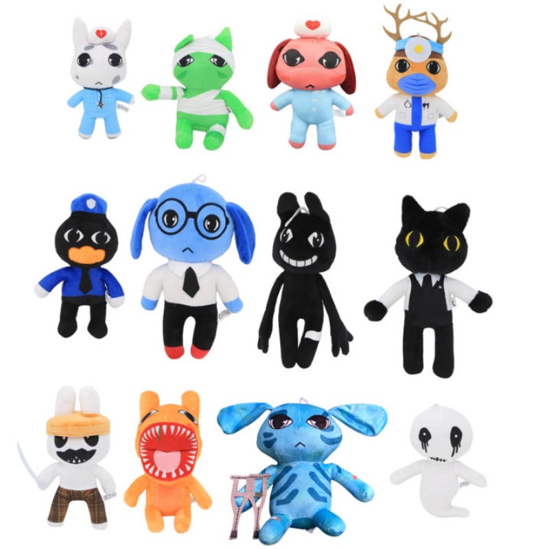 Home Improvement Game - ホラーゲーム動物病院のぬいぐるみ、柔らかく抱き心地の良い漫画キャラクター、大人ファン向けのコレクターアイテム＆ホームデコレーションギフト