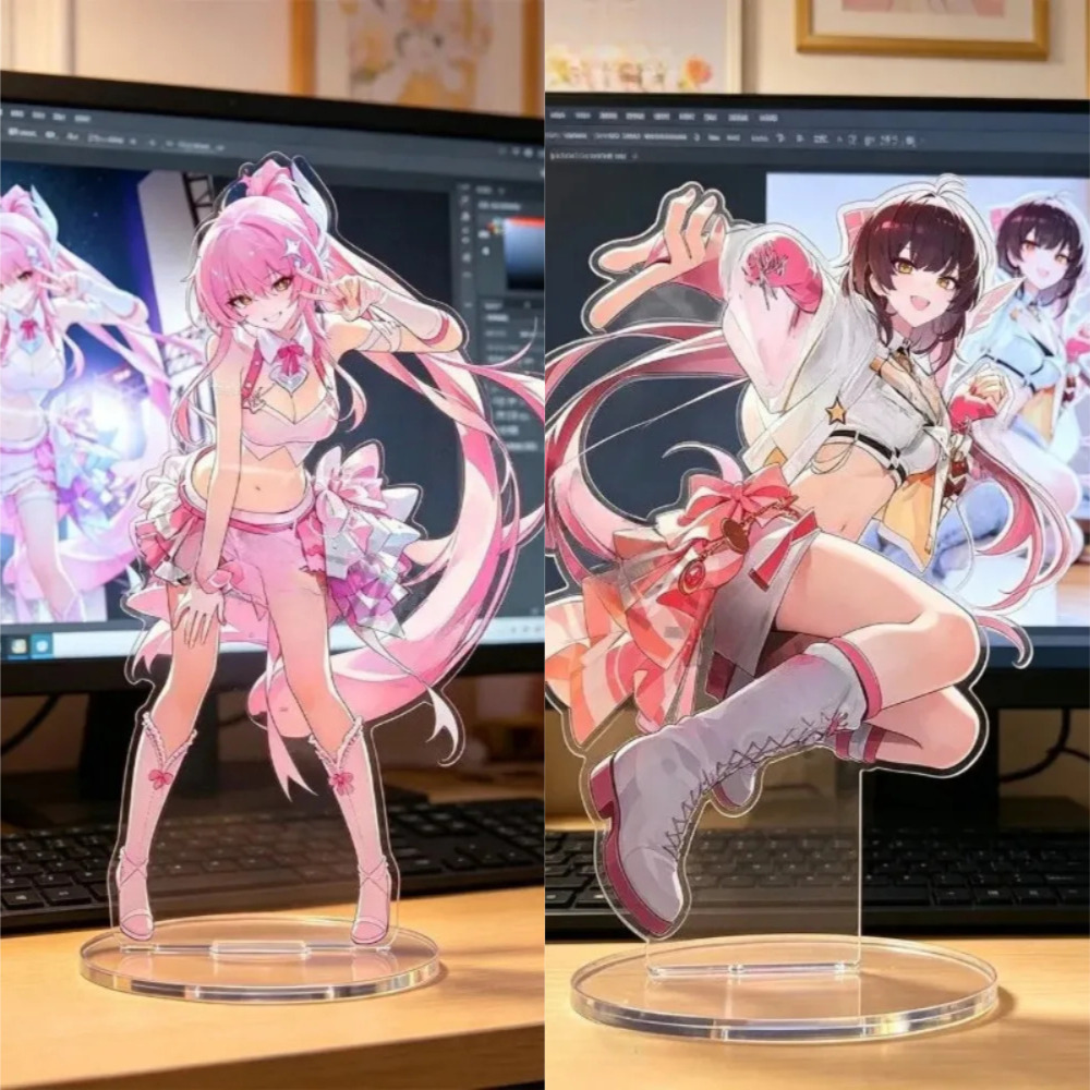 Home Improvement Game - Wuthering Waves ゲームフィギュア Aemeath Hiyuki アクリルスタンド高美サインモデルプラークデスクトップディスプレイ装飾家の装飾品