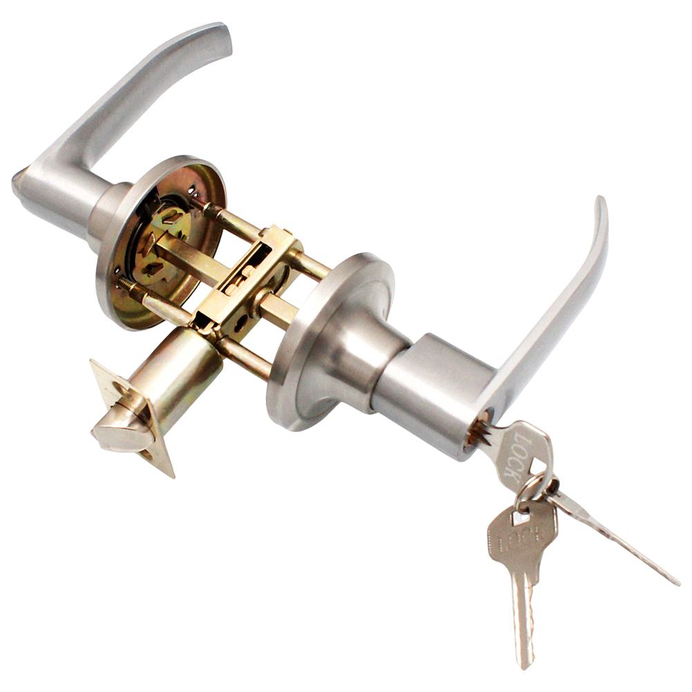 ロック式ドアハンドル ステンレス鋼製玄関ドアハンドル 室内レ - Door Knob Replacement のレビューと価格