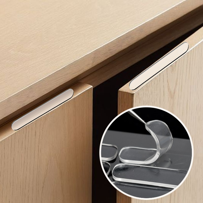 シリコン製キャビネットバンパーストリップ、粘着式衝突防止ドア - Door Stopper Rubber のレビューと価格