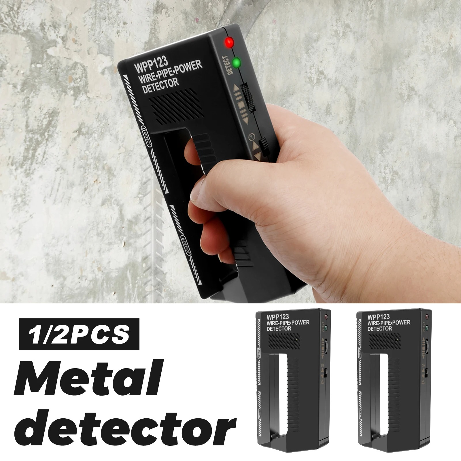 高感度ハンドヘルドACワイヤー検出器、壁スキャナー、金属パイ - Home Improvement Visualizer のレビューと価格