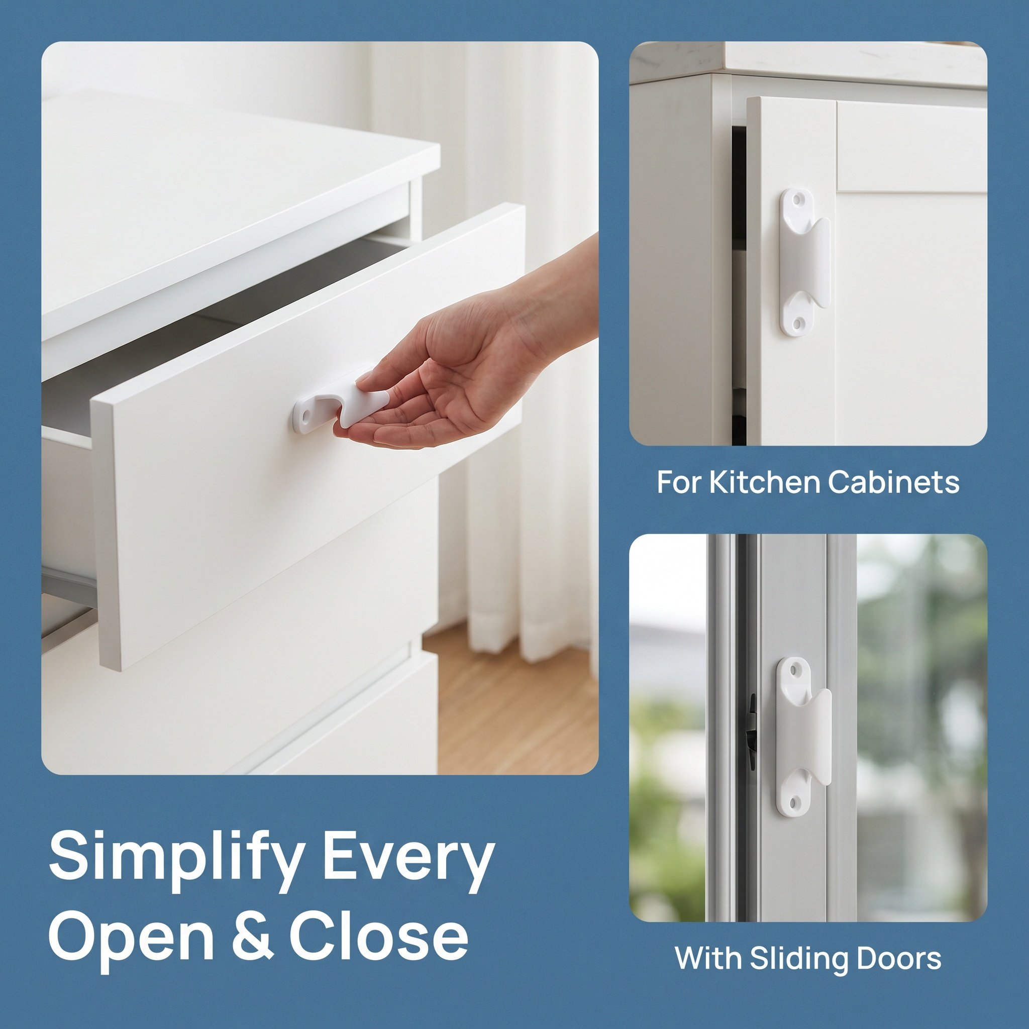 20個入り 窓用ハンドル プラスチック製 スライドドア用プル - Cabinet Handle Pull のレビューと価格