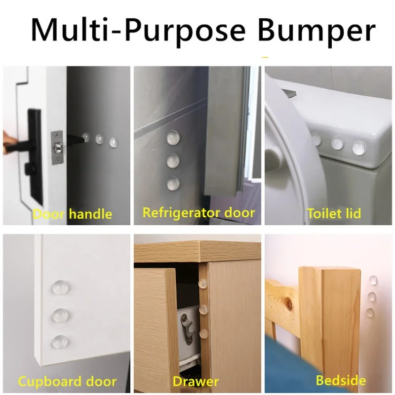 100 個自己粘着ドアストッパーゴムダンパーバッファキャビネ - Door Stopper Rubber のレビューと価格
