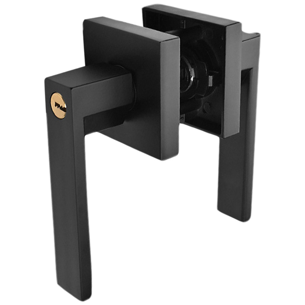 1セット アルミ合金製 プライバシードアノブ マットブラック - Door Knob Replacement のレビューと価格