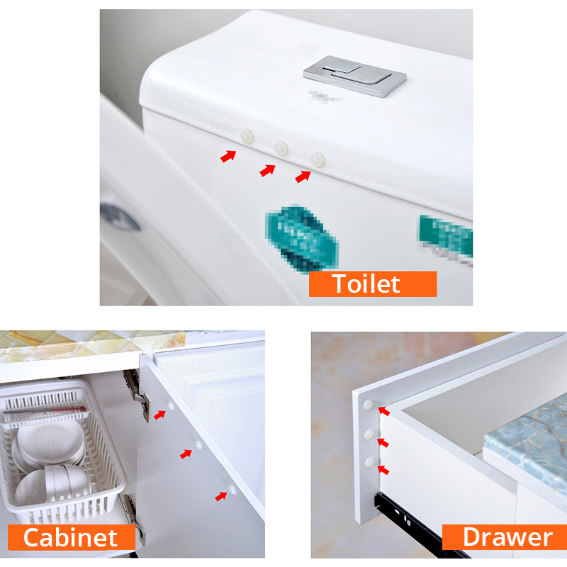 KAK 50-80 粒シリコンドアストップパッド透明ゴムキッ - Door Stopper Rubber のレビューと価格