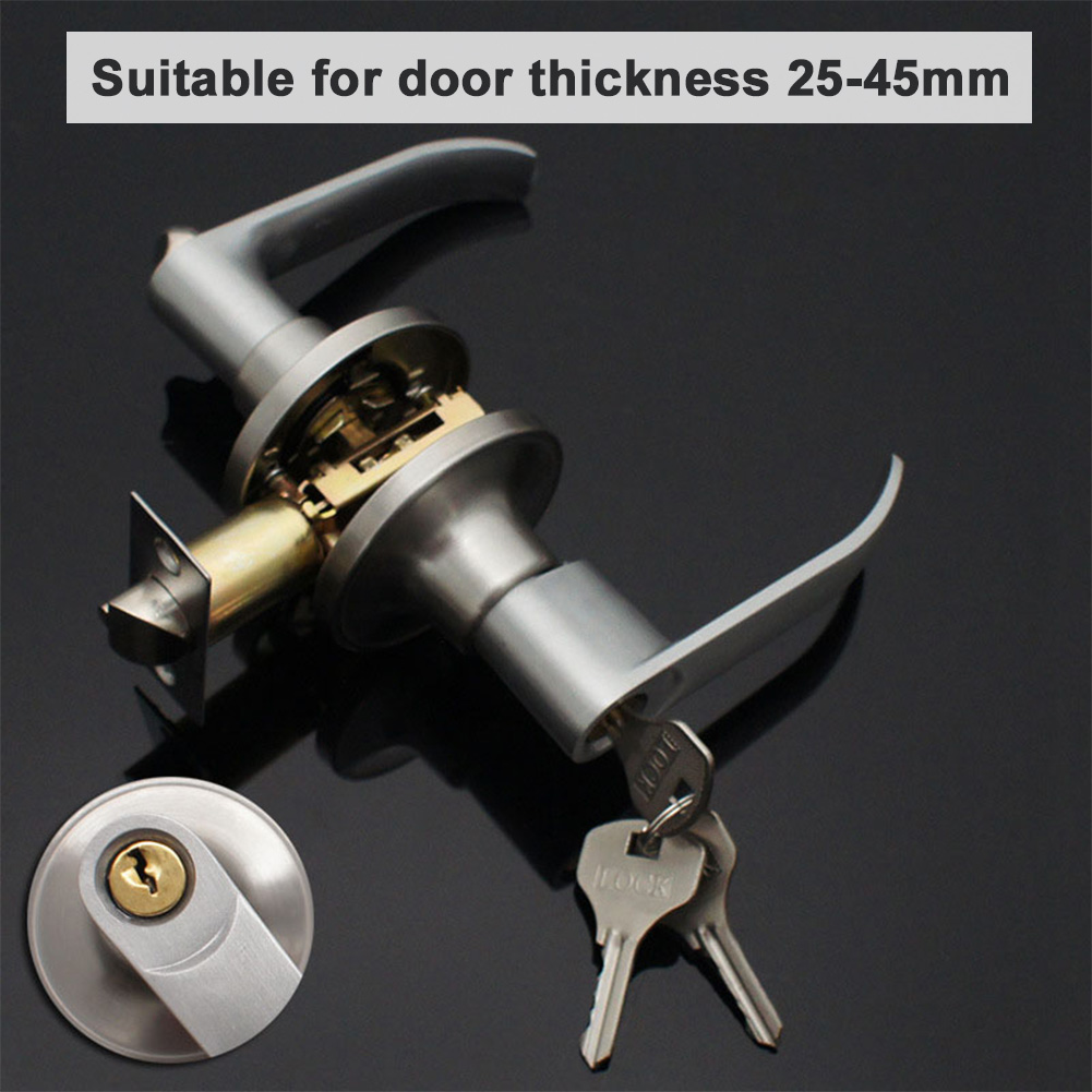 エントランスドアハンドル 3キー付き インテリアレバーロック - Door Knob Replacement のレビューと価格