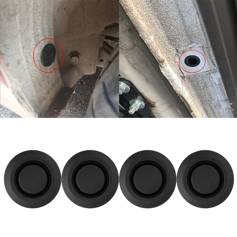 4 パックドアゴムプラグ穴プラグ車のシャーシダストプラグ黒ゴ - Door Stopper Rubber のレビューと価格