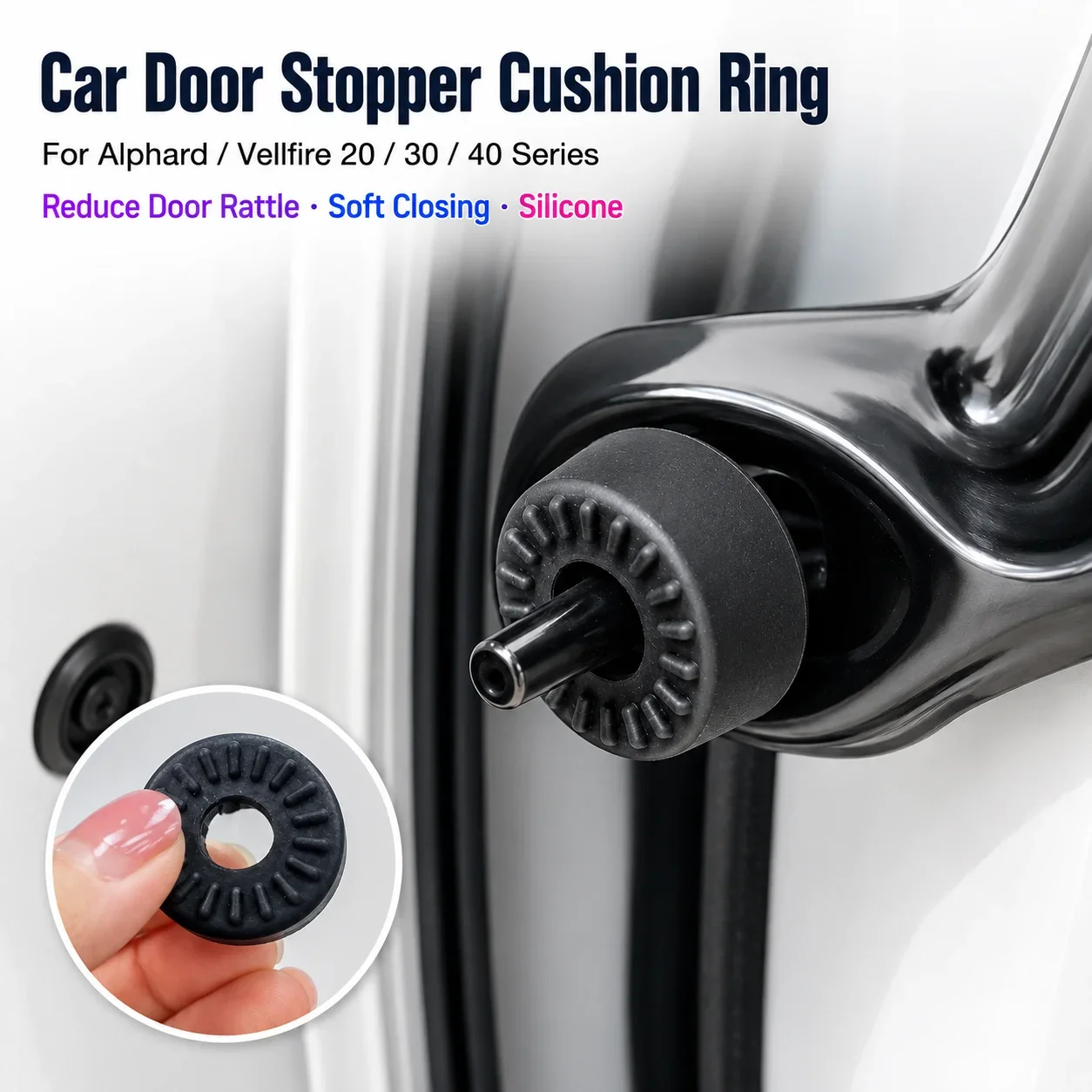車のドアストッパークッションリングトヨタアルファードヴェルフ - Door Stopper Rubber のレビューと価格