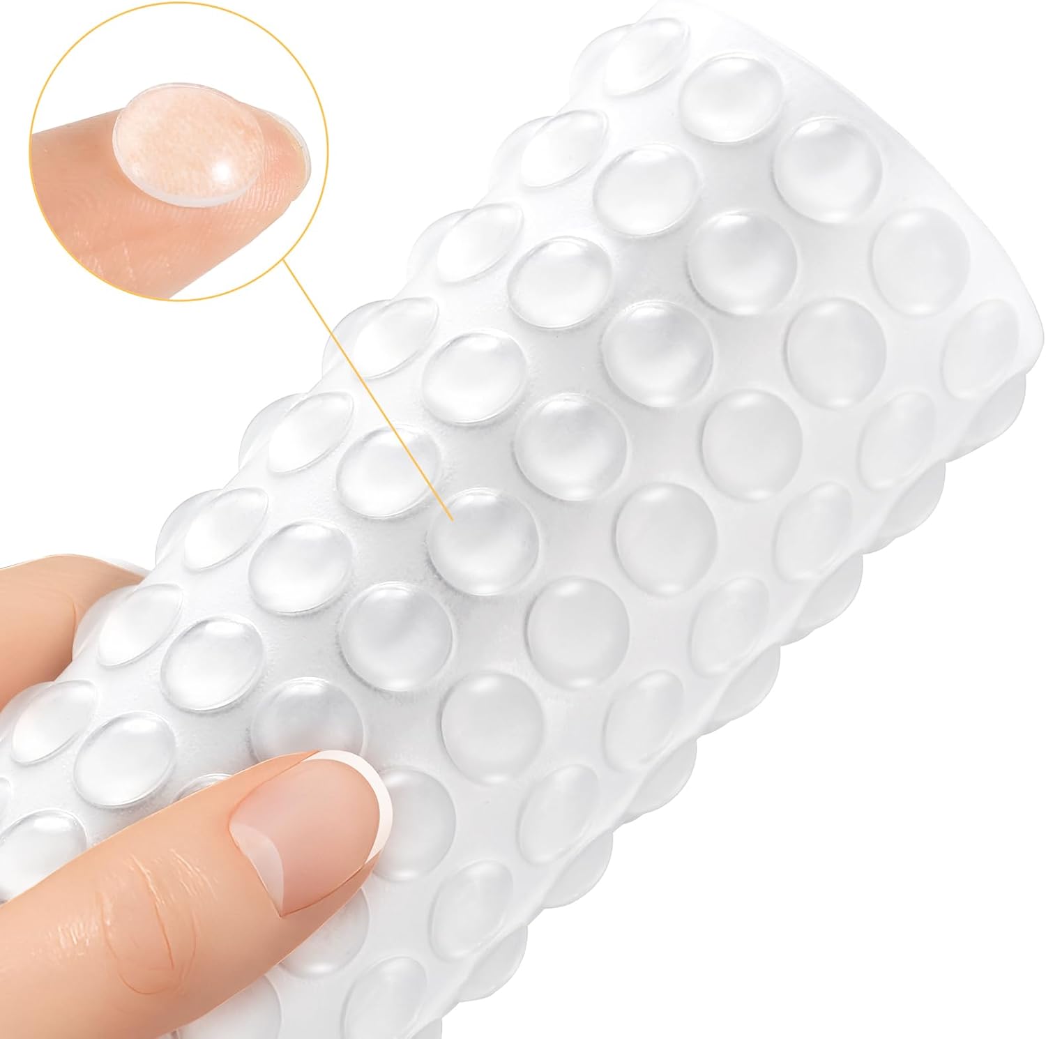 100 個の透明なゴム製足パッド、キャビネットドア食器棚家具 - Door Stopper Rubber のレビューと価格